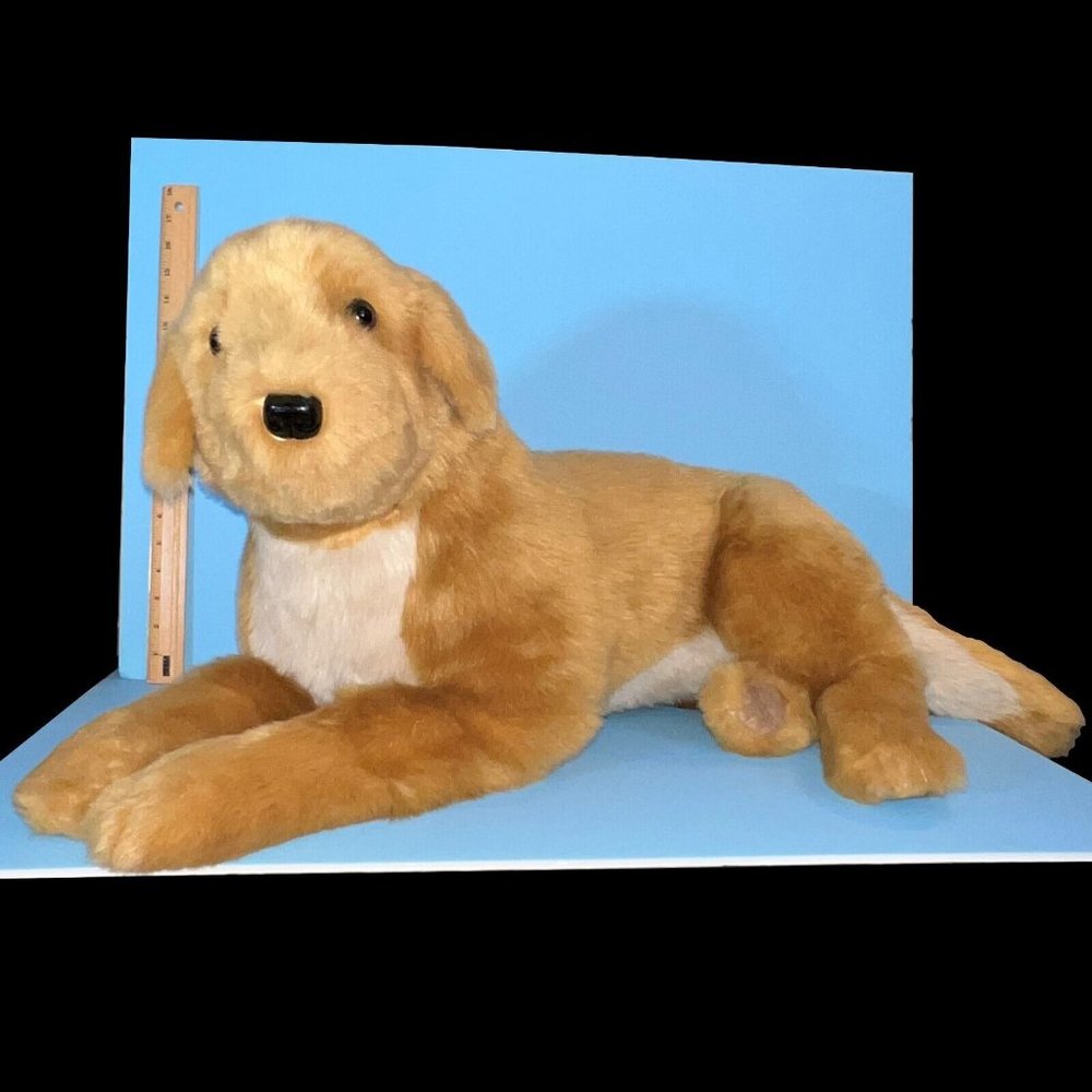 DITZ Designs Golden Retriever Puppy Dog 24” Plush Animal Realistic The Hen House